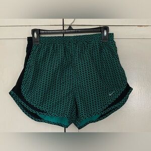 Nike Women's Dri Fit Running Shorts With Inner Drawstring | Teal | Black |